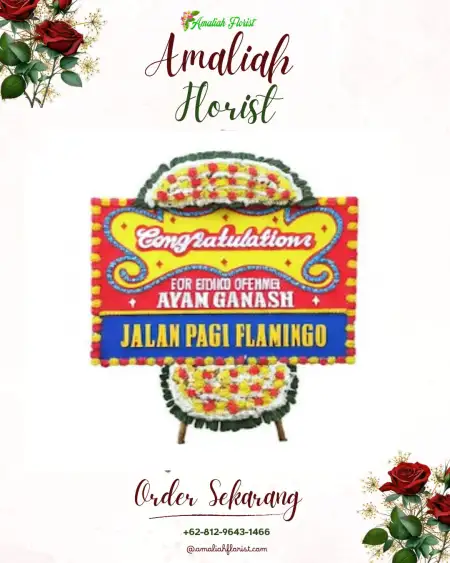 Sewa Papan Bunga Ladang Bambu